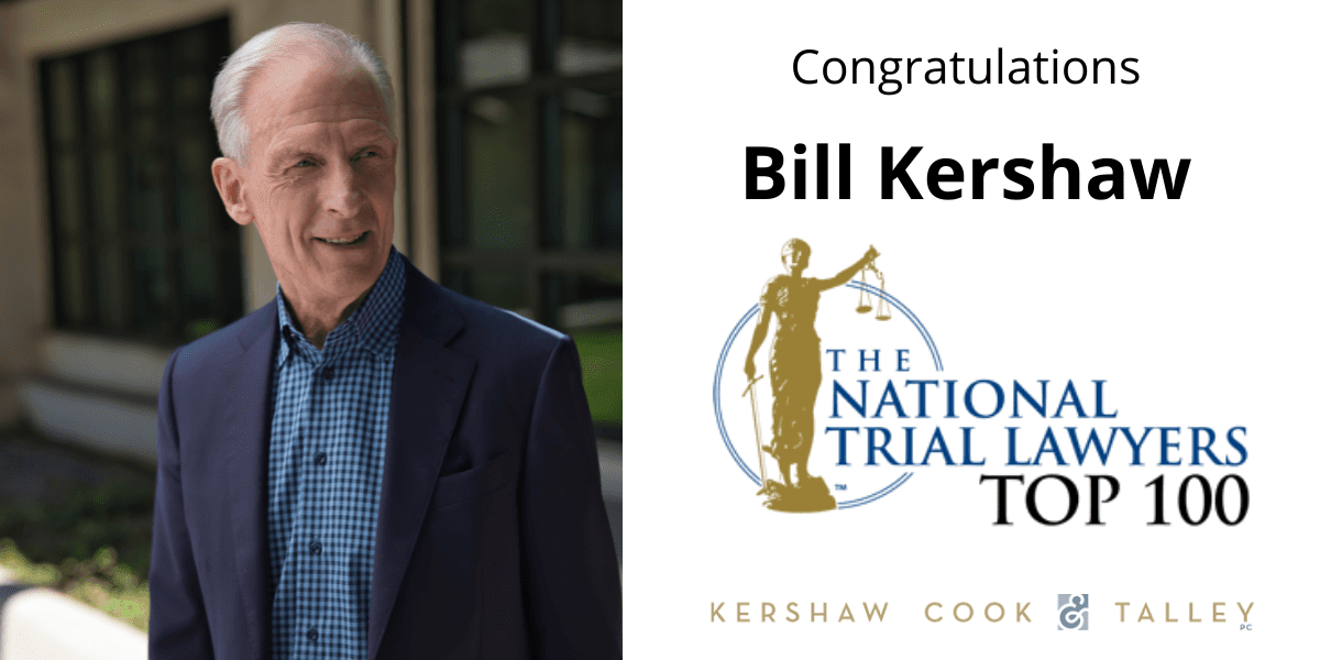 William Kershaw Earns Membership to The National Trial Lawyers: Top 100